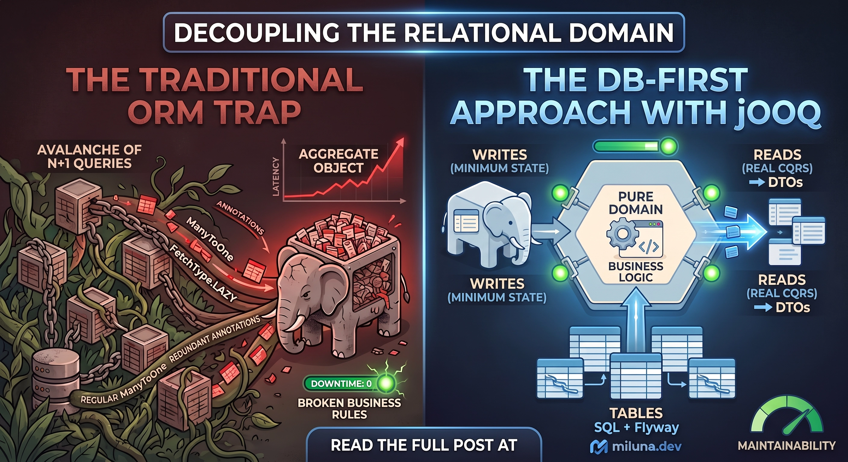 The DB-First Approach in DDD